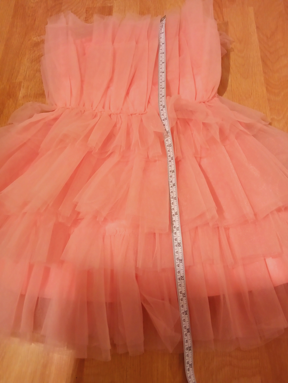 Hausen Pink Tulle Ruffle Mini Dress Size S - Picture 13 of 15